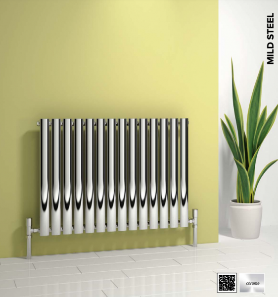 REINA Designe Neva Horizontal Chrome Mild Steel Radiator